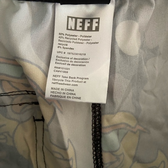 Neff Gray Swim Trunks with Yellow Duck Print - Picture 5 of 5